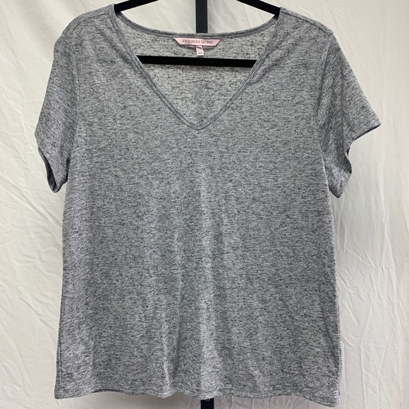 Victoria’s Secret M Short sleeve v neck tshirt EUC - Picture 1 of 6